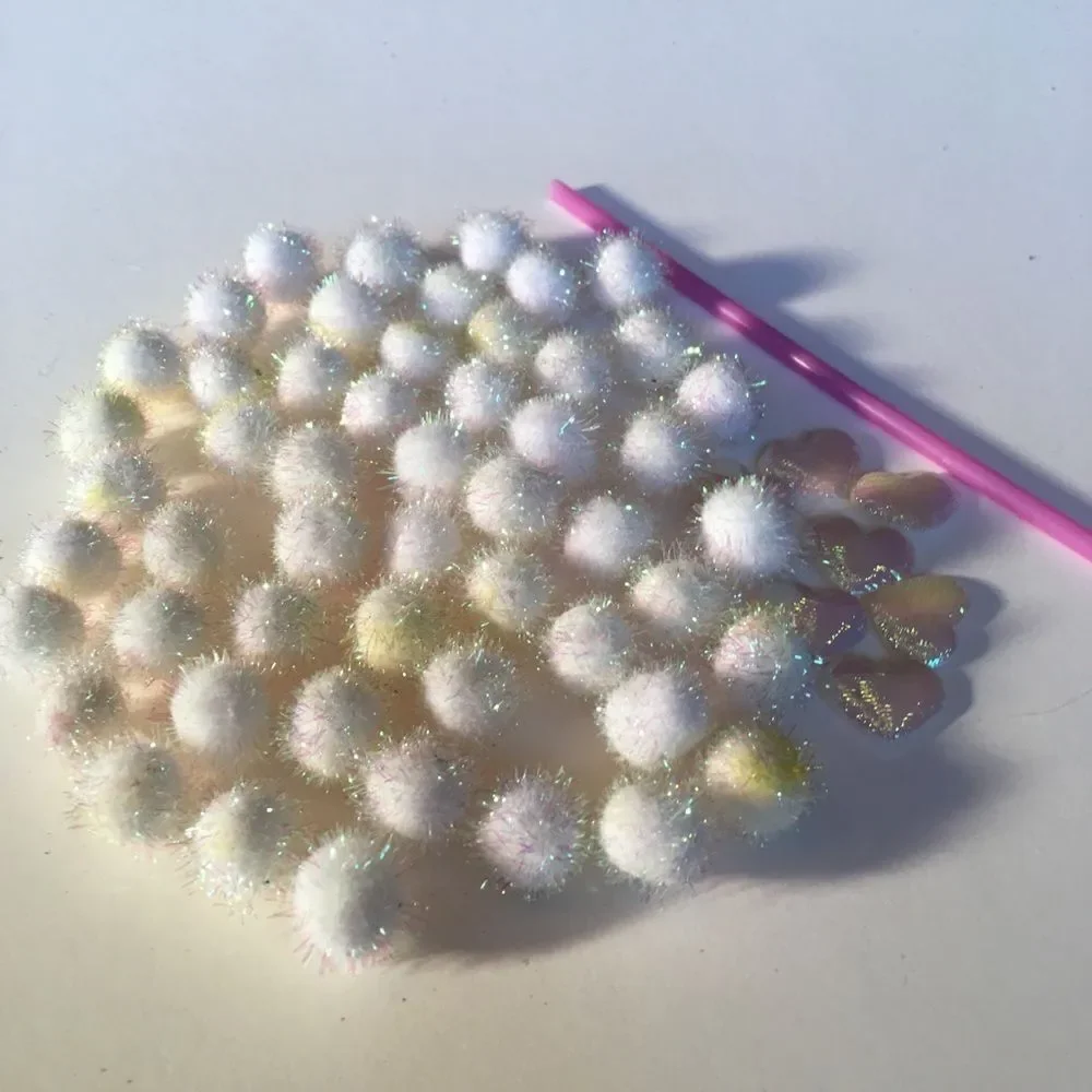 MINI POM Poms & Pink Puff Hearts Combo!